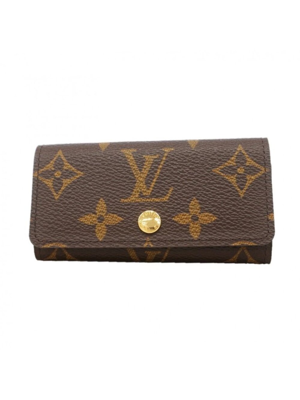Louis Vuitton Key Case Monogram Multicles 4 Brown Key Holder - Picture 1 of 7